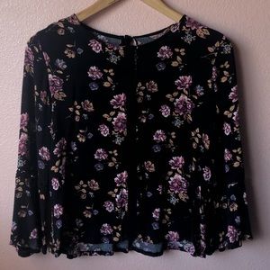 Forever 21 flower print blouse